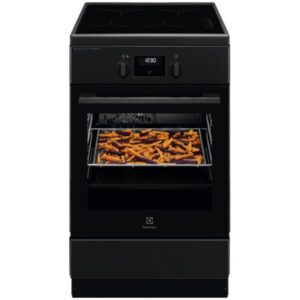 Aragaz Electrolux LKI564266K, Electric, Inductie, 4 zone de gatit, Booster, SteamBake, AirFry, Autocuratare catalitica, Timer electronic, Grill, Iluminare cuptor, Clasa A, Negru