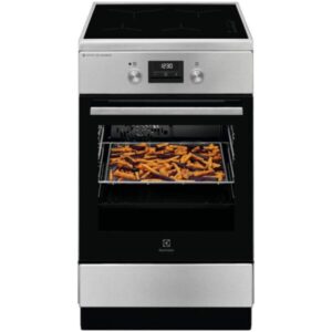 Aragaz Electrolux LKI564266X, Electric, Inductie, 4 zone de gatit, Booster, SteamBake, AirFry, Autocuratare catalitica, Timer electronic, Grill, Iluminare cuptor, Clasa A, Argintiu