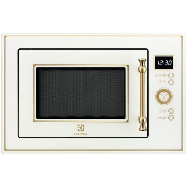 Cuptor cu microunde incorporabil Electrolux EMT25203OC, 25 l, Putere 900 W, Grill, Afisaj digital, Timer, Rustic crem