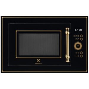 Cuptor cu microunde incorporabil Electrolux EMT25203OK, 25 l, Putere 900 W, Grill, Afisaj digital, Timer, Rustic negru