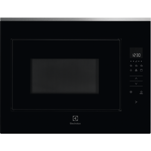 Cuptor cu microunde incorporabil Electrolux KMFD264TEX, 26 l, 900 W, Gril, Timer, Child Lock, Afisaj digital, Avertizare sonora, Negru/Inox antiamprenta