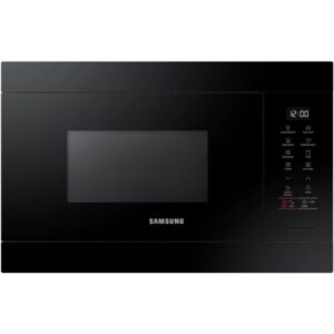 Cuptor cu microunde incorporabil Samsung MG22M8254AK/E2, 22 l, 850 W, Dezghetare rapida, Pastrare la cald, Grill, Mod Eco, Interior ceramic, Negru