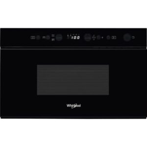 Cuptor cu microunde incorporabil Whirlpool W67MN840NB, 22 l, 750 W, Display digital, Grill, Crisp, 3D Technology, JetStart, JetDefrost, Negru