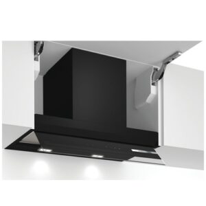 Hota incorporabila Bosch DBB67AM60, Putere de absorbtie 749 m3/h, 3 trepte + 1 intensiv, Filtru lavabil, 60 cm, Sticla neagra