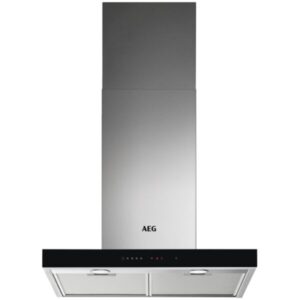 Hota incorporabila decorativa AEG DBE5660HB, Putere de absorbtie 720 mc/h, Conectivitate plita, Control electronic, Filtre aluminiu lavabil, Clasa A, 60 cm, Inox