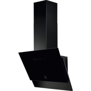 Hota incorporabila decorativa Electrolux LFV616K, Putere de absorbtie 700 mc/h, Conectivitate plita, Functie Breeze, Iluminare LED, Clasa A, 60 cm, Negru
