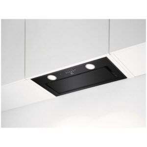 Hota incorporabila Electrolux LFG716R, Putere de absorbtie 700 mc/h, Conectivitate plita, Iluminare LED, Clasa A, 54 cm, Negru mat