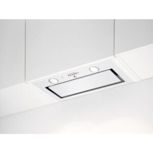 Hota incorporabila Electrolux LFG716W, Putere de absorbtie 700 mc/h, Conectivitate plita, Iluminare LED, Clasa A, 54 cm, Alb