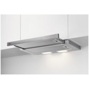 Hota incorporabila telescopica AEG DPB3632S, Putere de absorbtie 410 mc/h, 1 motor, 60 cm, Inox