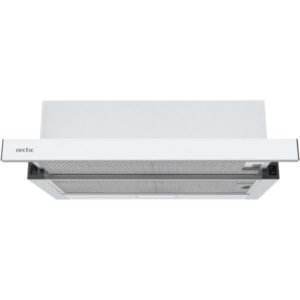 Hota incorporabila telescopica Arctic AHT6132W, Putere de absorbtie 290 mc/h, Filtru metalic, 60 cm, Alb
