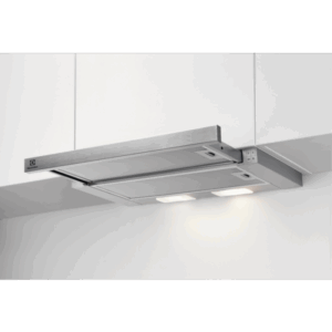 Hota telescopica incorporabila Electrolux LFP326S, Putere de absorbtie 410 mc/h, 1 motor, 60 cm, Inox
