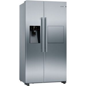Side by Side Bosch KAG93AIEP, 560 l, Clasa E, NoFrost, VitaFresh, SuperCooling, FreshSense, MultiAirflow, H 179 cm, Inox Antiamprenta