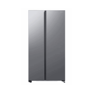 Side by side Samsung RS62DG5003S9EO, 655 l, No frost, All around Cooling, Smart Things WiFi, Clasa E, H 178 cm, Argintiu