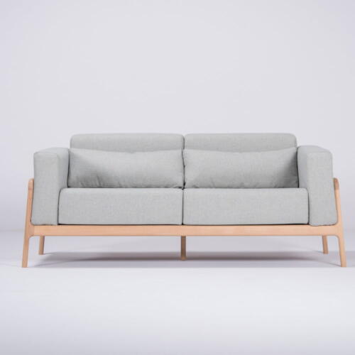 Canapea cu structură din lemn de stejar Gazzda Fawn