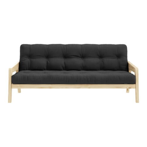 Canapea extensibilă negru/gri 204 cm Grab - Karup Design
