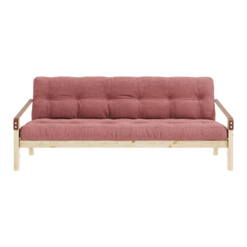 Canapea extensibilă roz 204 cm Poetry – Karup Design