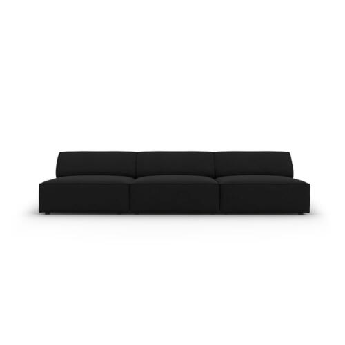Canapea neagră 240 cm Jodie – Micadoni Home