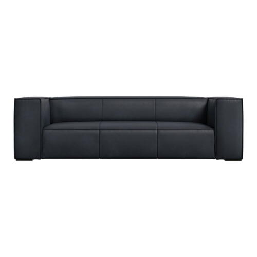 Canapea neagră cu tapițerie din piele 227 cm Madame – Windsor & Co Sofas