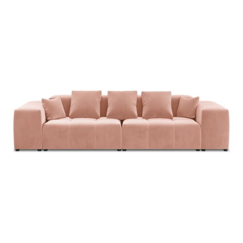 Canapea roz cu tapițerie din catifea 320 cm Rome Velvet - Cosmopolitan Design