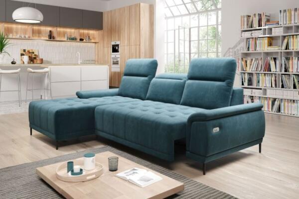 Coltar living extensibil Calvaro Mini pe stanga – L275 x l177 x h100cm