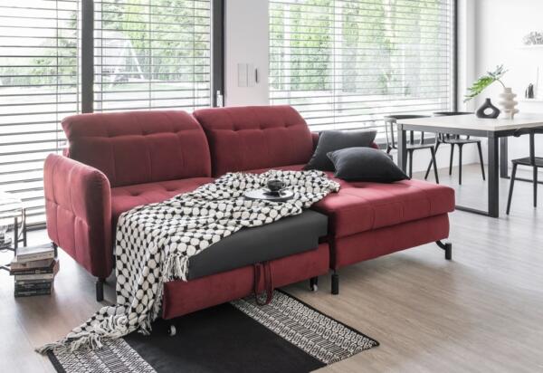 Coltar living extensibil Lorelle – L225 x l160 x h105 cm