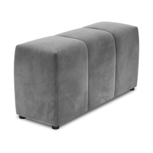 Cotieră pentru canapea modulară gri cu tapițerie din catifea Rome Velvet - Cosmopolitan Design