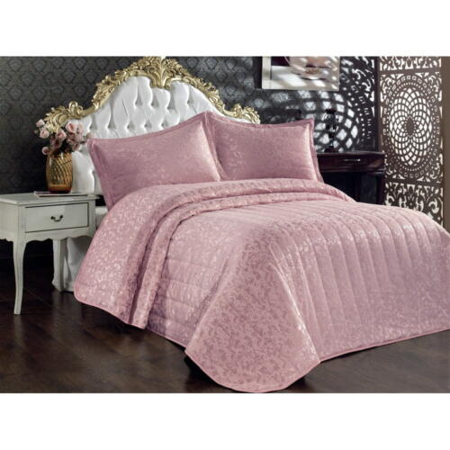 Cuvertură roz-deschis din bumbac pentru pat dublu 240x260 cm Bulut – Mijolnir