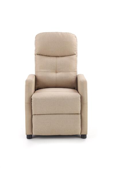 Fotoliu recliner tapitat Felipe bej - H 103-76 cm