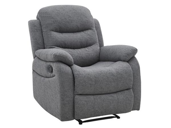 Fotoliu recliner tapitat Neron gri - H101