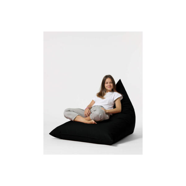 Fotoliu tip Puf Pyramid Big Bed 145x90x35 cm - Negru