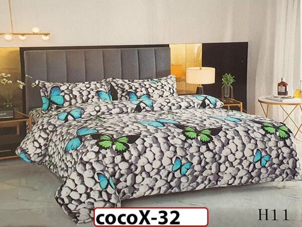 Lenjerie De Pat COCOLINO de 2 Persoane cu 4 piese - cocoX32