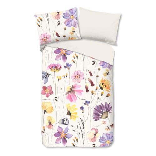 Lenjerie de pat albă din bumbac pentru pat de o persoană 140x200 cm – Good Morning