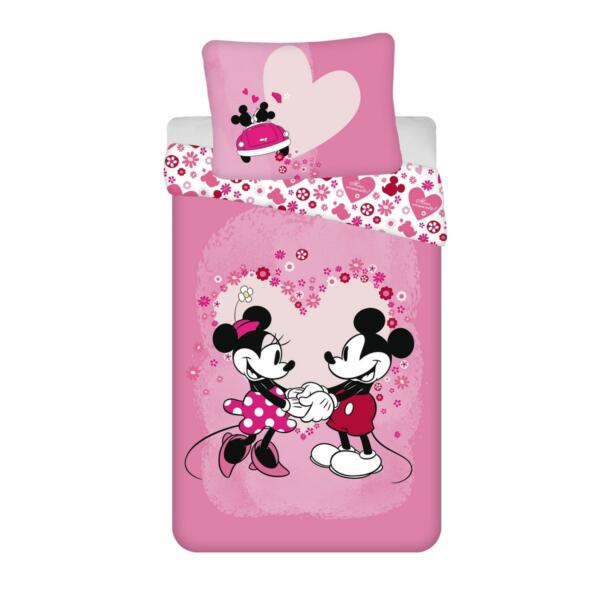 Lenjerie de pat copii Mickey and Minnie "Love”micro