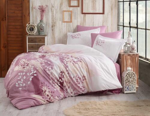 Lenjerie de pat din bumbac Satinat Noemi Dusty Rose Multicolor