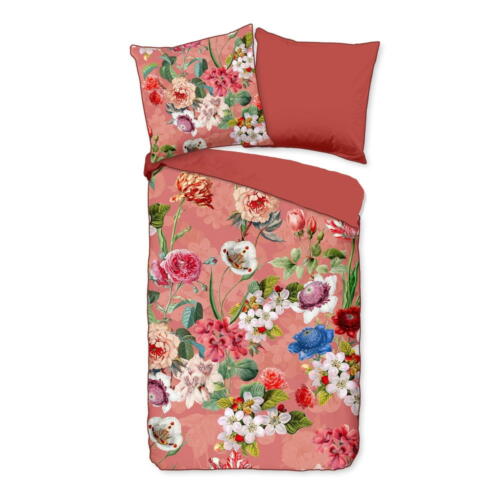 Lenjerie de pat din bumbac organic pentru pat de o persoană Descanso Flowery