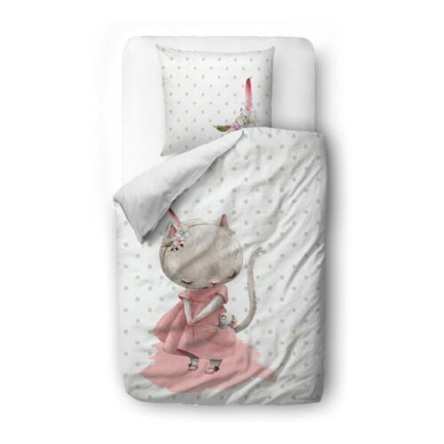 Lenjerie de pat din bumbac pentru copii Butter Kings Mouse