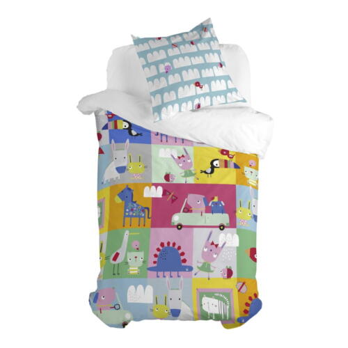 Lenjerie de pat din bumbac pentru copii Moshi Moshi Patchwork