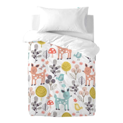 Lenjerie de pat din bumbac pentru copii Moshi Moshi Woodland