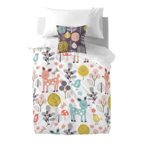 Lenjerie de pat din bumbac pentru copii Moshi Moshi Woodland