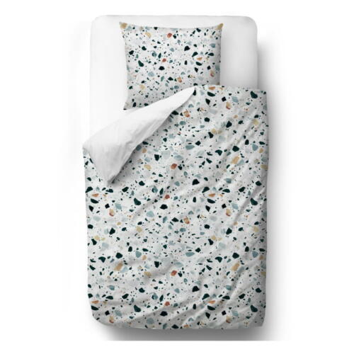 Lenjerie de pat din bumbac satinat Butter Kings Venetian Terrazzo