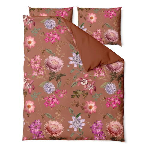 Lenjerie de pat din bumbac satinat pentru pat dublu Bonami Selection Blossom