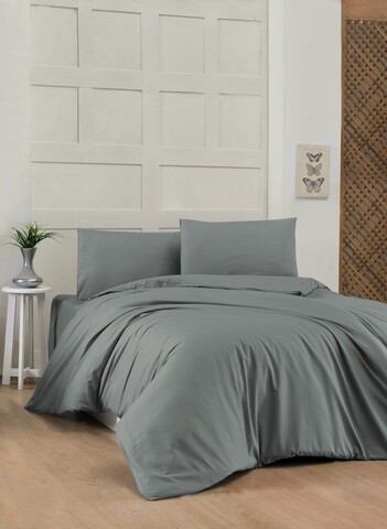 Lenjerie de pat dubla King Quilt(FR) Dark Grey