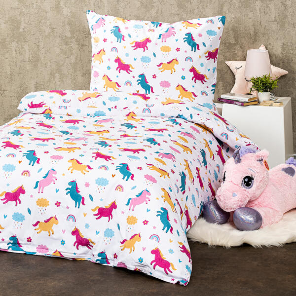 Lenjerie pat 4Home Unicorn pentru copii