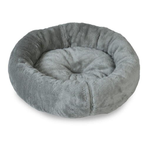 Pat de fleece gri pentru animale de companie Bagel - Lydia&Co