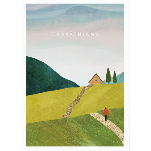Poster 50x70 cm Carpathians – Travelposter
