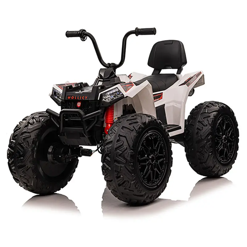 AM ALES ATV electric Kinderauto MonsterQuad 400W 24V 14Ah Premium culoare Alba