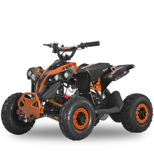 AM ALES ATV electric NITRO Eco Avenger XXL 1000W 48V cu 3 viteza 6 inch BigTyre Portocaliu