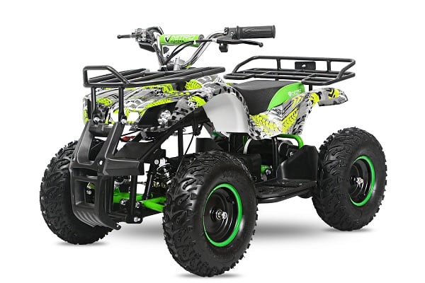 AM ALES ATV electric NITRO Torino Quad 1000W 48V cu anvelope 13x4.10-6 grafiti green