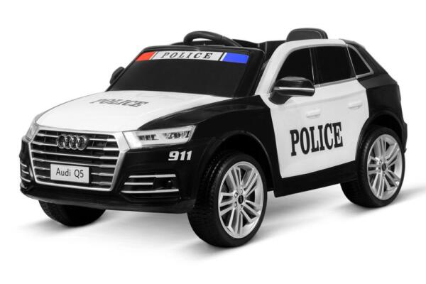 AM ALES Masinuta electrica de politie Audi Q5 90W 12V 7Ah echipata PREMIUM #Police
