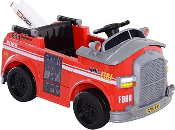 AM ALES Masinuta electrica de pompieri Kinderauto PATROL BJJ306 70W 12V culoare Rosu